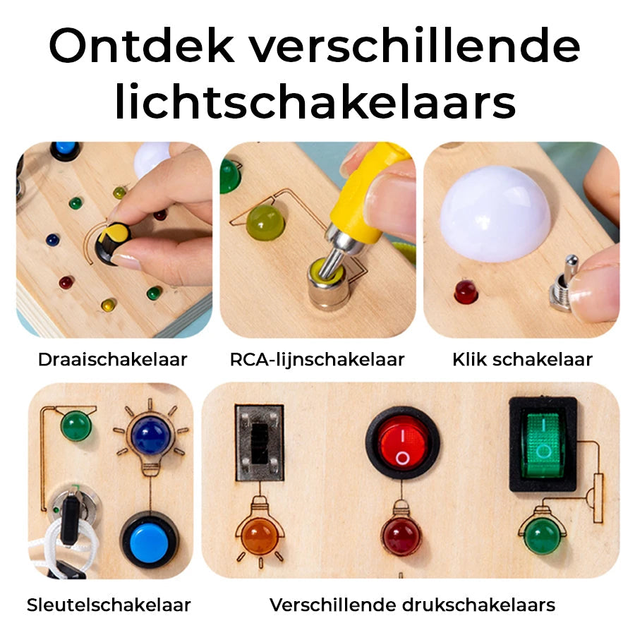 Montessori LED Busy Board - Learn Through Play 3