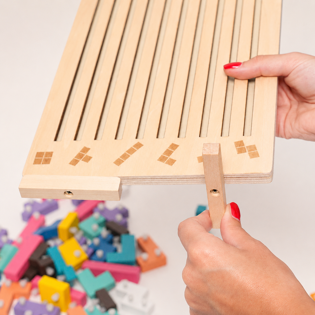 Wooden Montessori Tetris Stacking Puzzle - Educational Toy 14