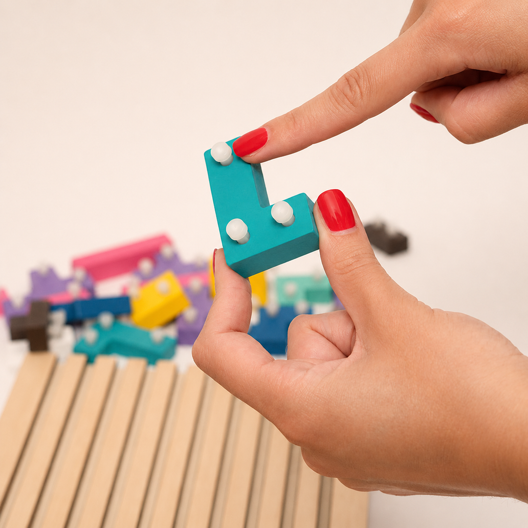 Wooden Montessori Tetris Stacking Puzzle - Educational Toy 15