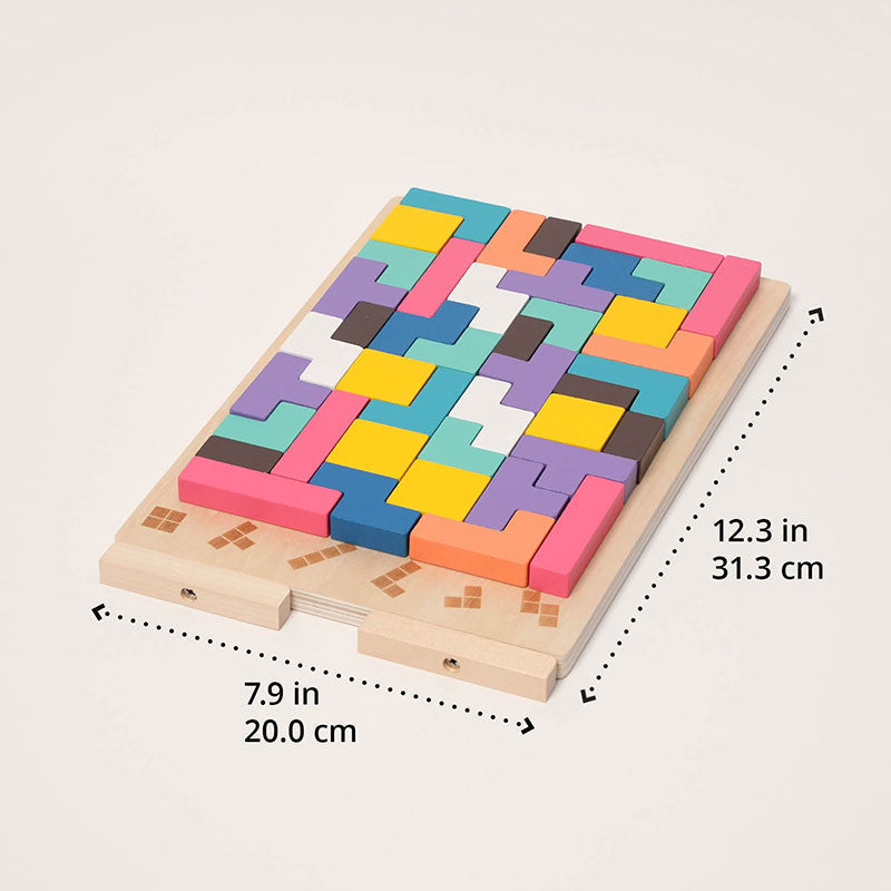 Wooden Montessori Tetris Stacking Puzzle - Educational Toy 13