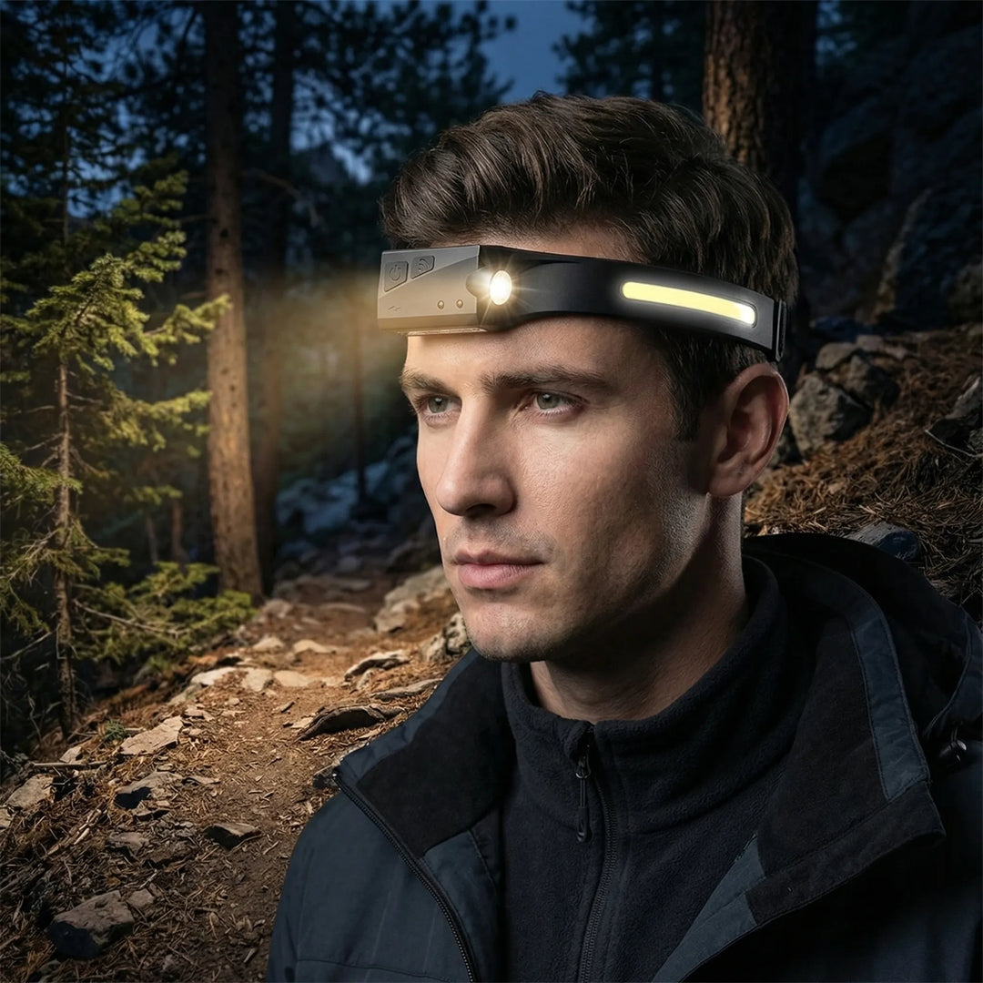 Motion Sensor Rechargeable Headlamp - Lumiva