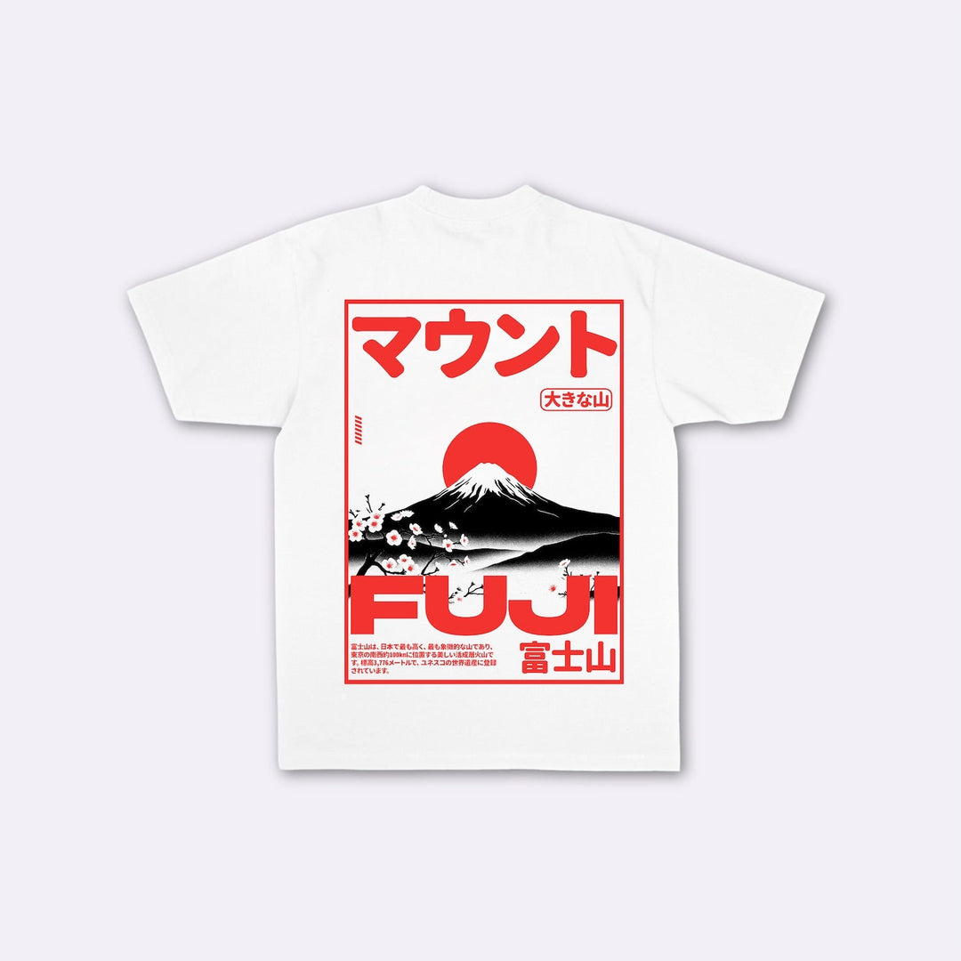 Mount Fuji Oversized Japanese-Style T-Shirt 1