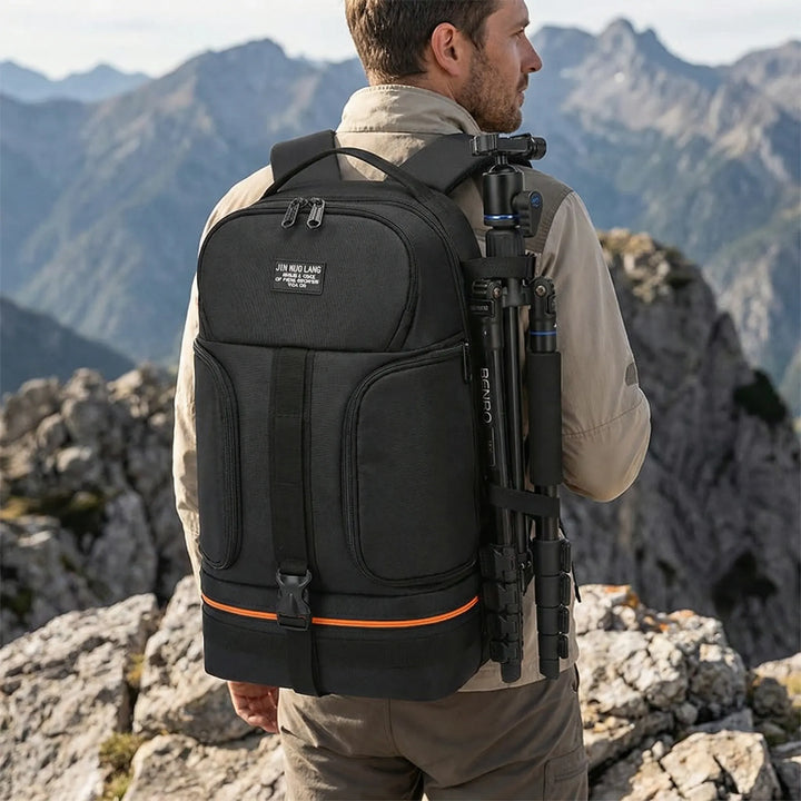 Multi-Compartment Camera Backpack - Lensora