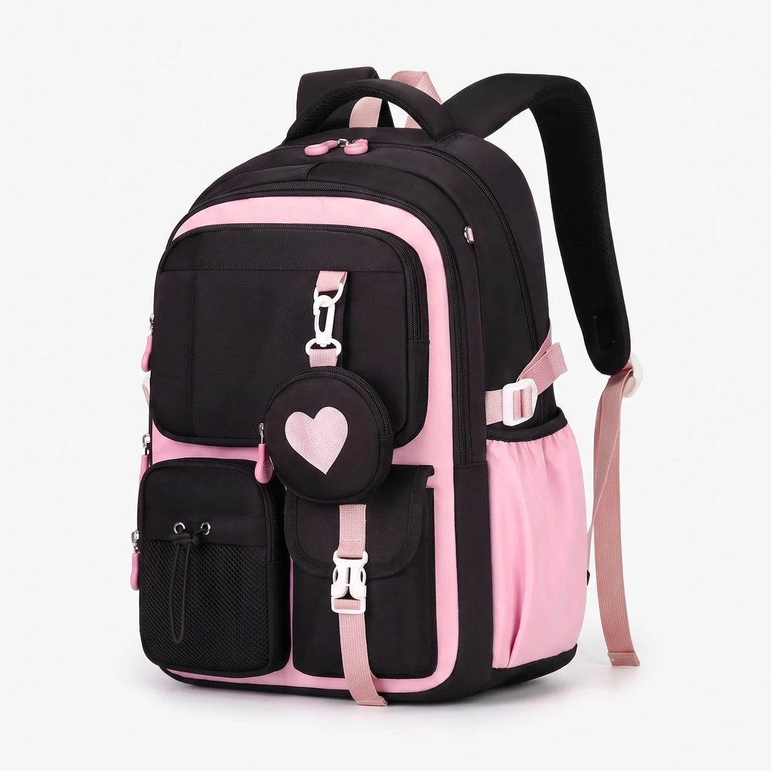 Multi-Compartment Geometric Patterned Backpack - Kinetox