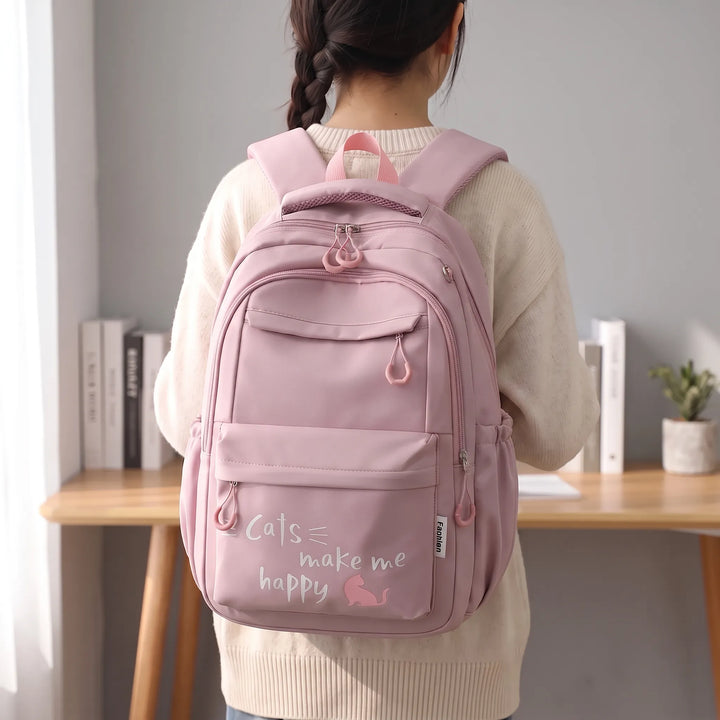 Multi-Compartment School Backpack - Zeloria