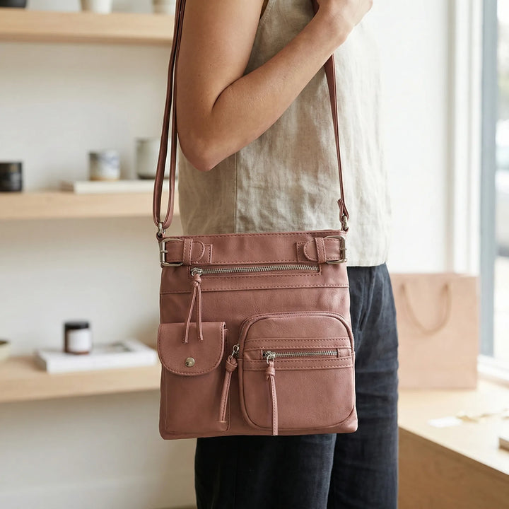 Multi-Pocket Casual Crossbody Bag - Omnura