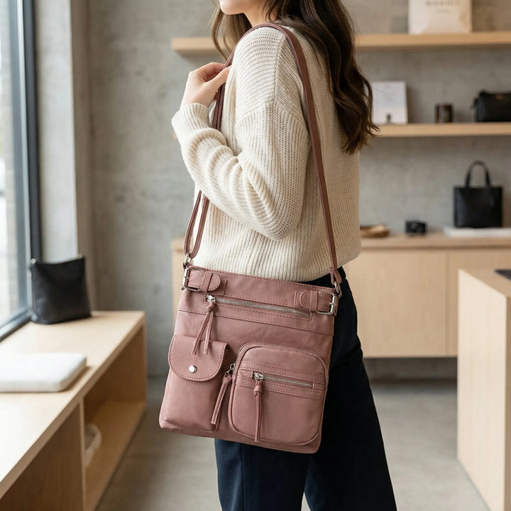 Multi-Pocket Casual Crossbody Bag - Omnura