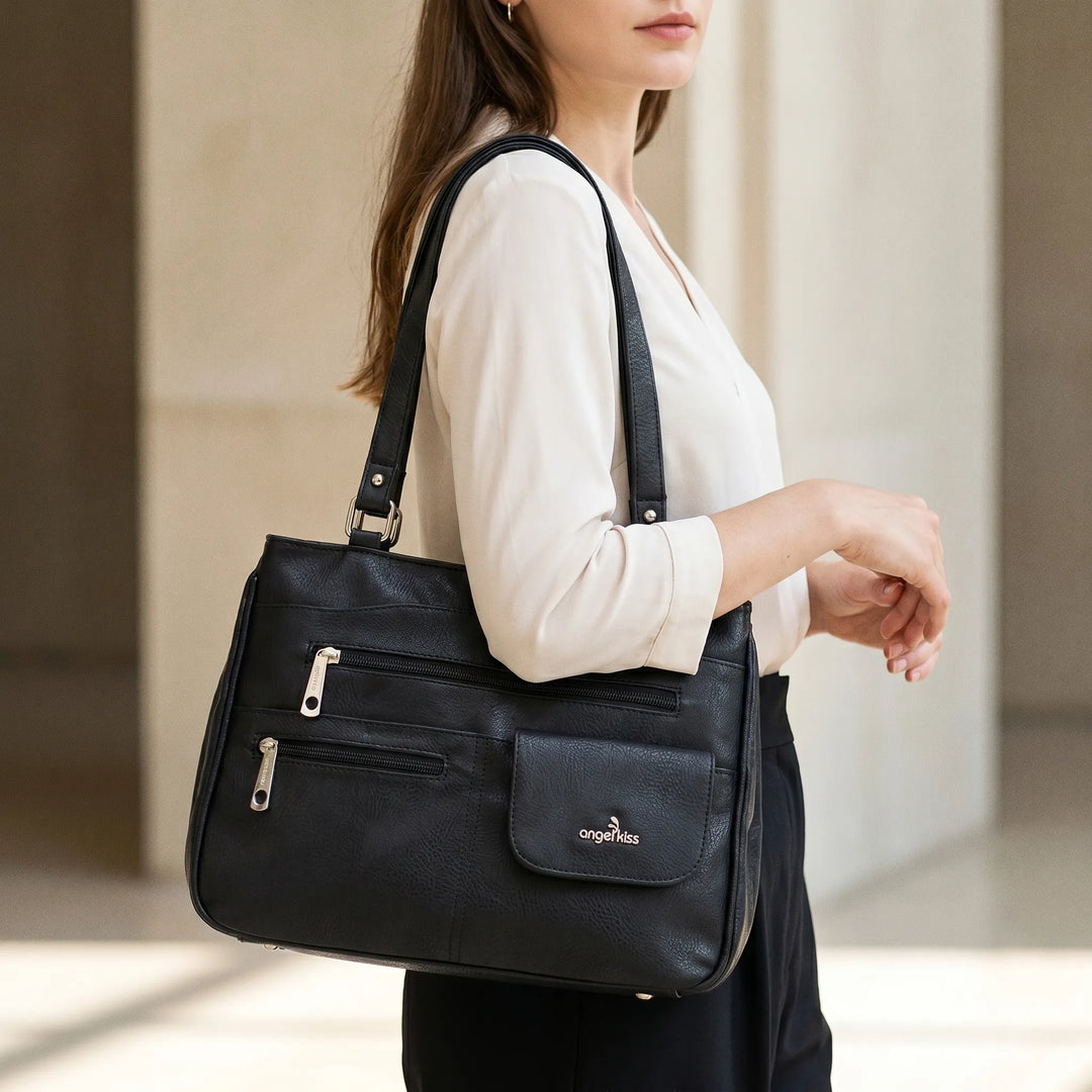 Multi-Pocket Casual Shoulder Bag - Vantira
