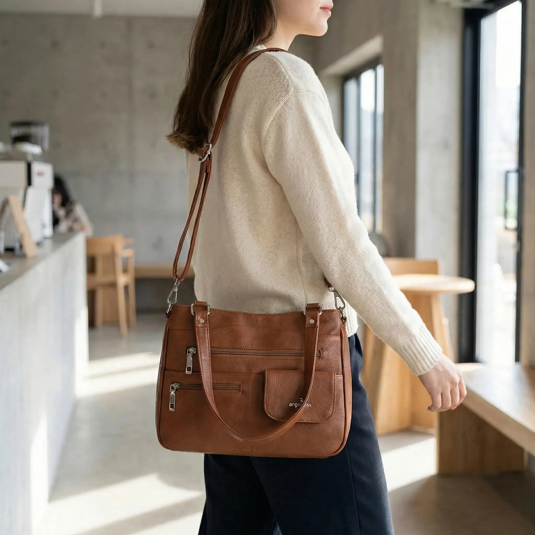 Multi-Pocket Casual Shoulder Bag - Vantira