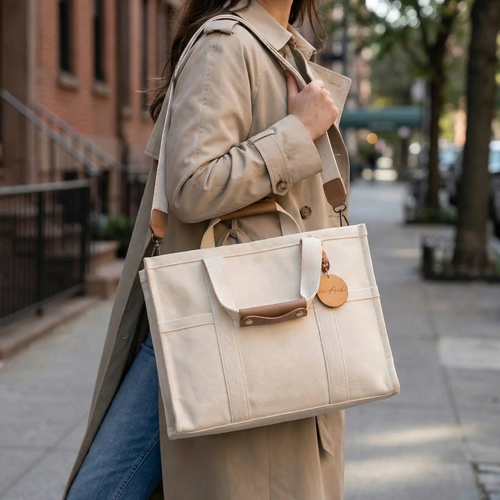 Multi-Pocket Everyday Tote Bag - Omnara