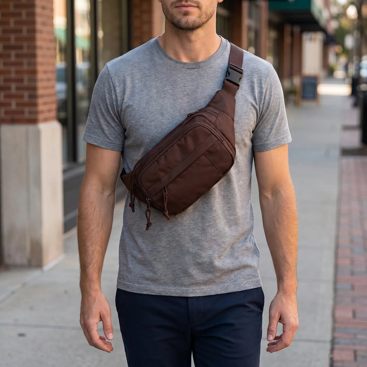 Multi-Compartment Waist And Crossbody Bag - Pockvault