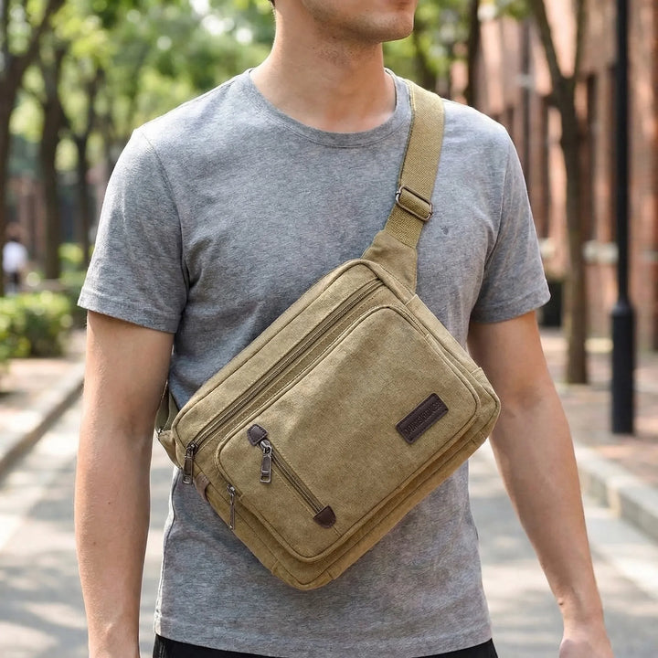 Retro-Style Crossbody Sling Bag - Stravex