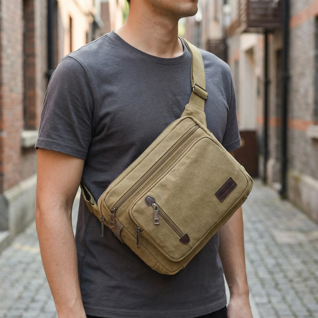 Retro-Style Crossbody Sling Bag - Stravex