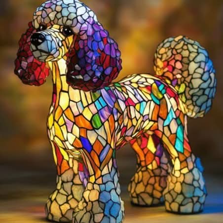 Dog Breed Night Light with Warm Glow, 6-Inch USB Powered Lamp with Inline Switch 19