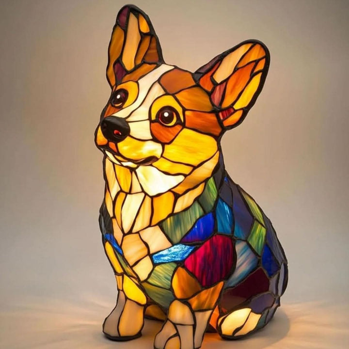 Dog Breed Night Light with Warm Glow, 6-Inch USB Powered Lamp with Inline Switch 24