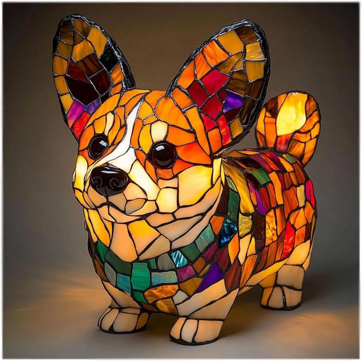 Dog Breed Night Light with Warm Glow, 6-Inch USB Powered Lamp with Inline Switch 25