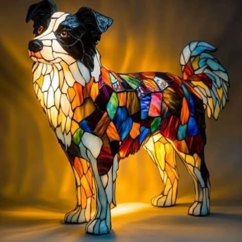 Dog Breed Night Light with Warm Glow, 6-Inch USB Powered Lamp with Inline Switch 3