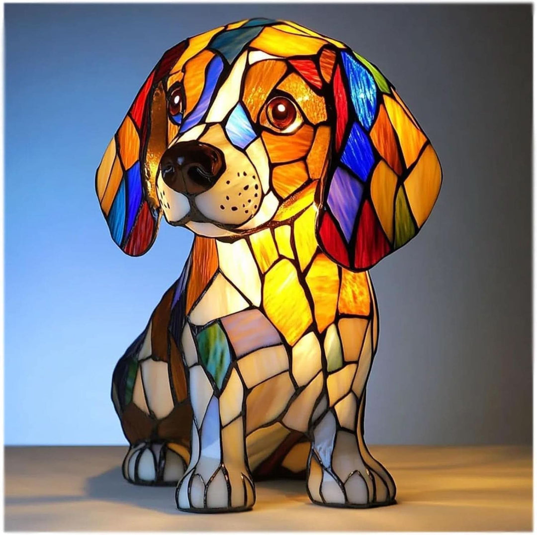 Dog Breed Night Light with Warm Glow, 6-Inch USB Powered Lamp with Inline Switch 1