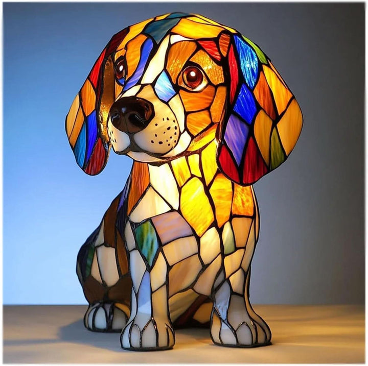 Dog Breed Night Light with Warm Glow, 6-Inch USB Powered Lamp with Inline Switch 1