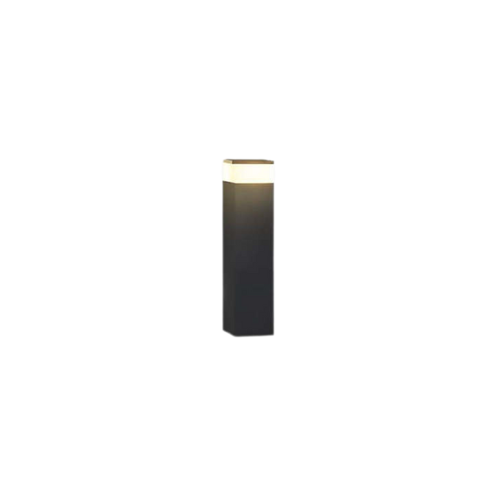 Solar Path Lights – Black Rectangular Bollard Post, Warm White LED, IP65 1