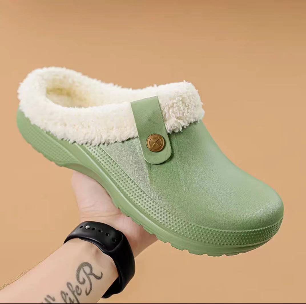 Men's Waterproof Faux Fur Lined Winter Clogs 13