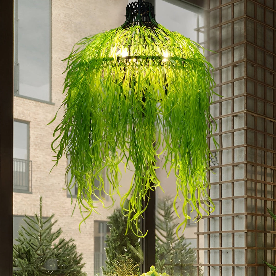 Industrial 3-Light Chandelier in Metal and Acrylic for Indoor Decor 2