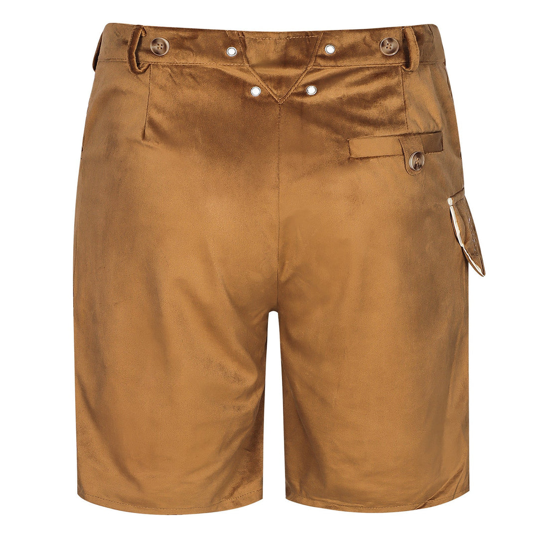 Men's Traditional Bavarian Knee Breeches with Embroidered Front Flap 4
