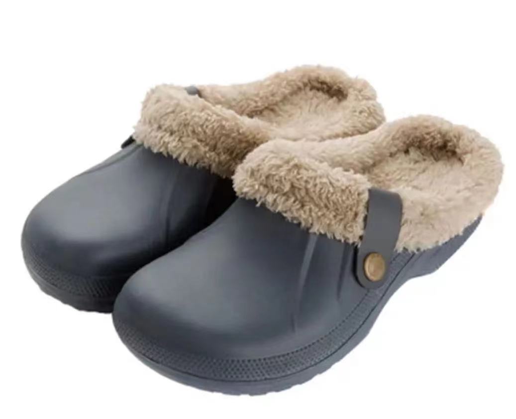 Men's Waterproof Faux Fur Lined Winter Clogs 15