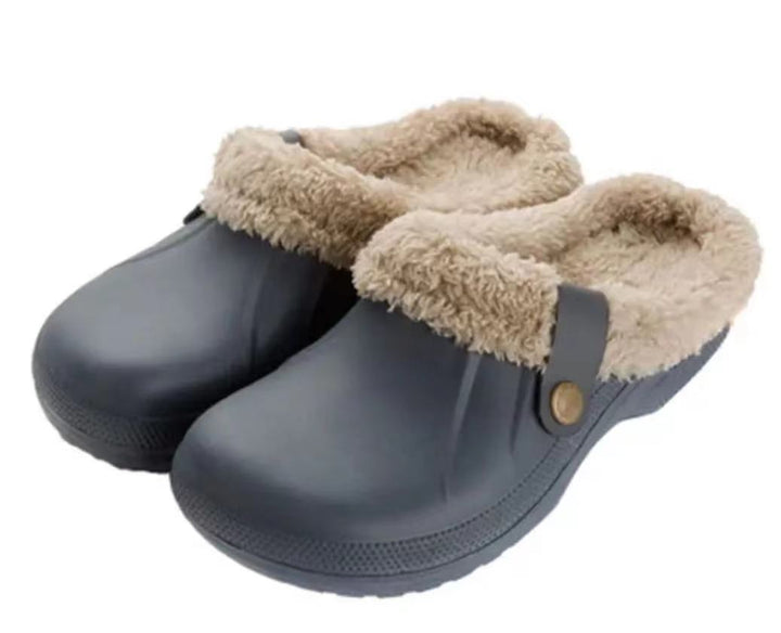 Men's Waterproof Faux Fur Lined Winter Clogs 15