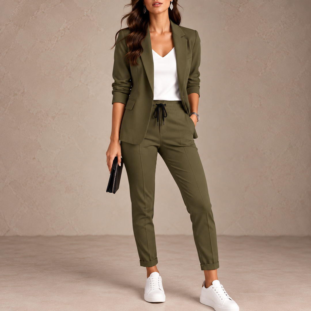 Tailored Blazer and Trouser Set for Women, 7 Colors 7