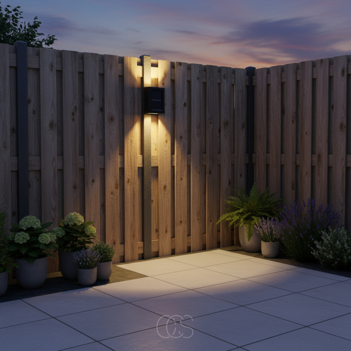 Wireless Solar Outdoor Wall Light with Sensor & IP65 Waterproof 3