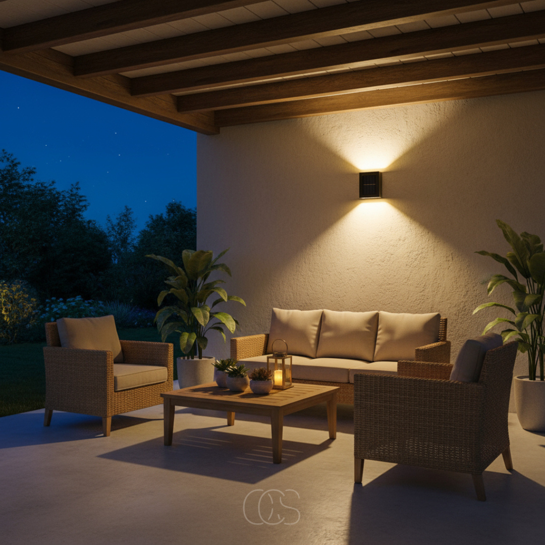 Wireless Solar Outdoor Wall Light with Sensor & IP65 Waterproof 4