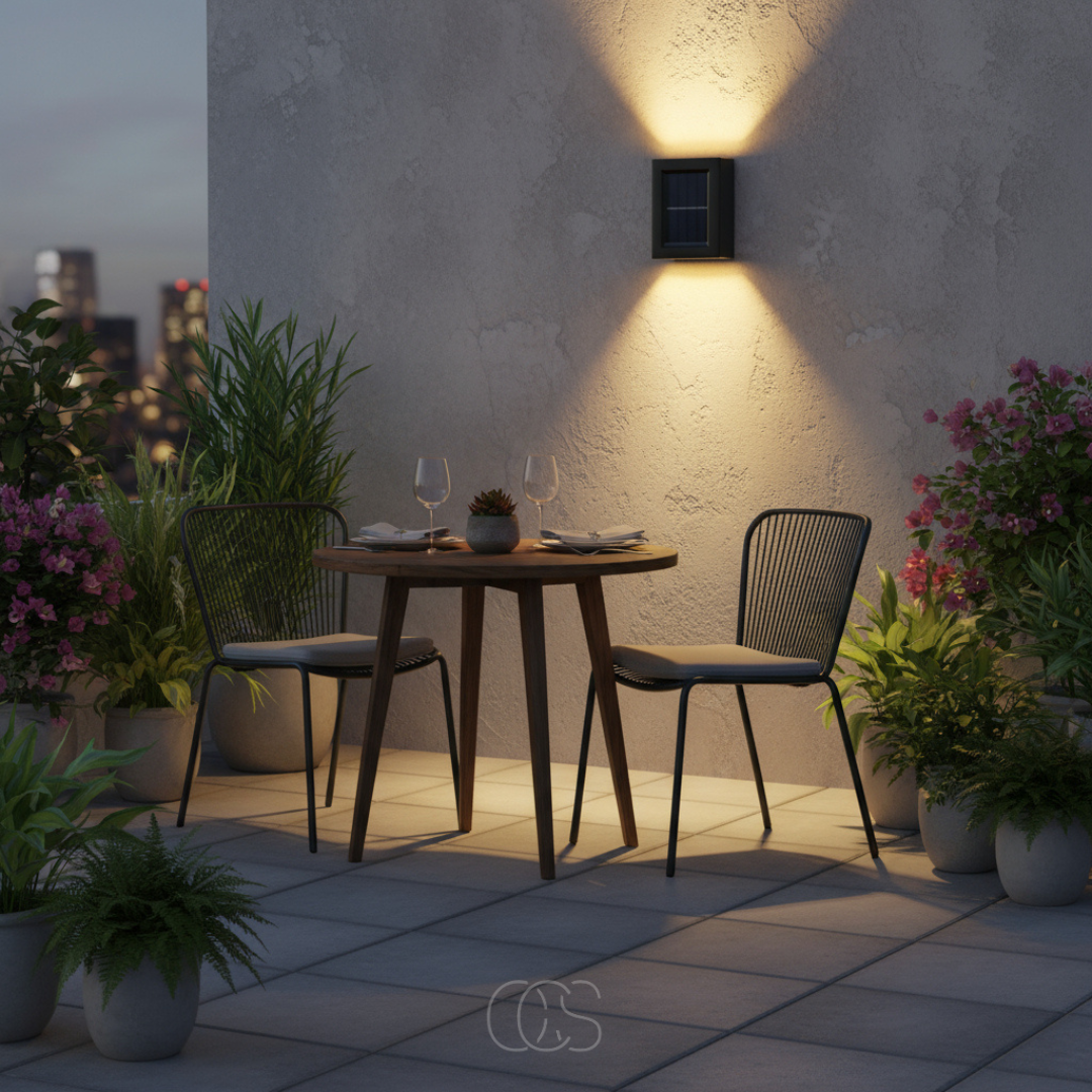 Wireless Solar Outdoor Wall Light with Sensor & IP65 Waterproof 1