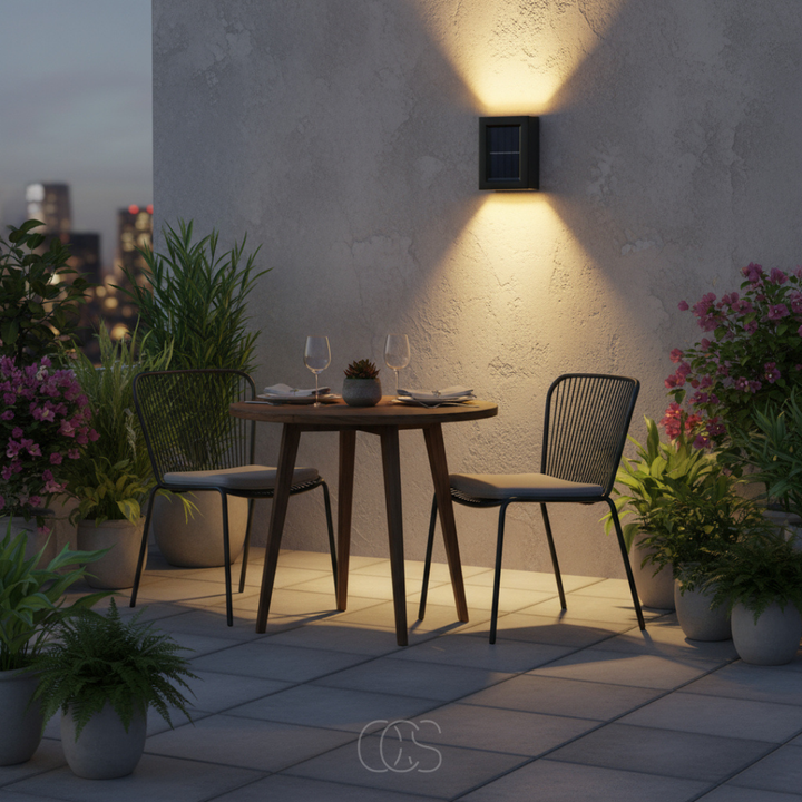 Wireless Solar Outdoor Wall Light with Sensor & IP65 Waterproof 1