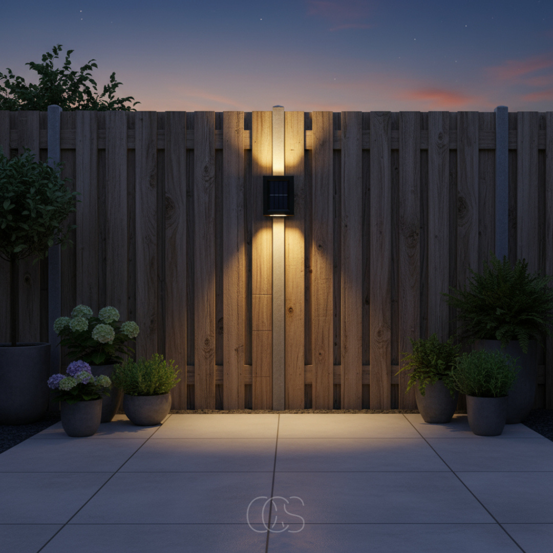 Wireless Solar Outdoor Wall Light with Sensor & IP65 Waterproof 6