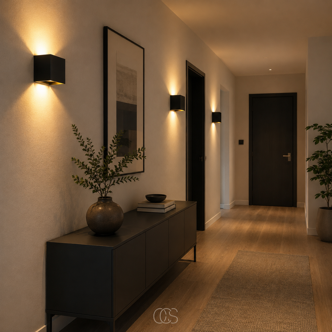 Luxe Cordless Wall Lamp | Square Sensor Light | Aluminum 10x10 cm 3