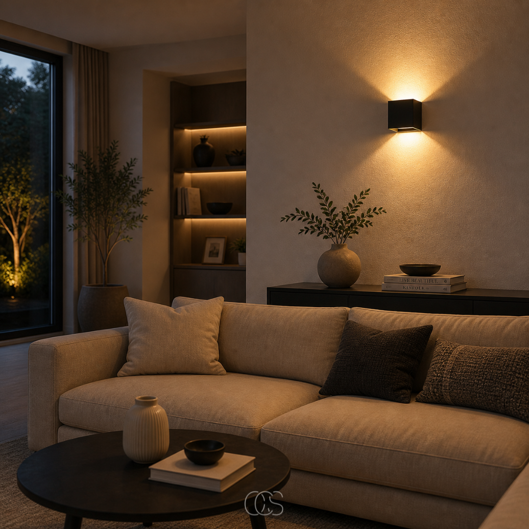 Luxe Cordless Wall Lamp | Square Sensor Light | Aluminum 10x10 cm 5