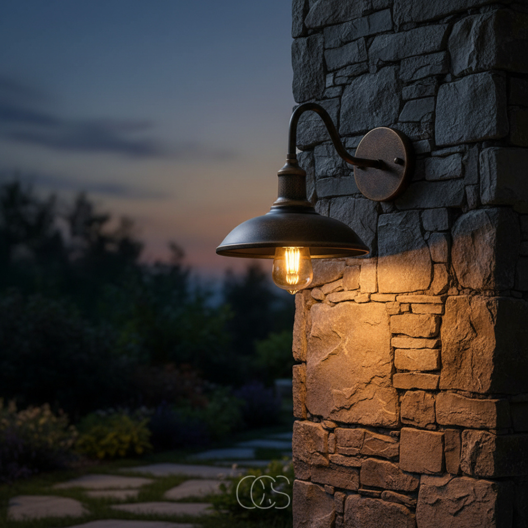 Vintage Outdoor Wall Lamp - Bronze Aluminum, IP65 Waterproof 2