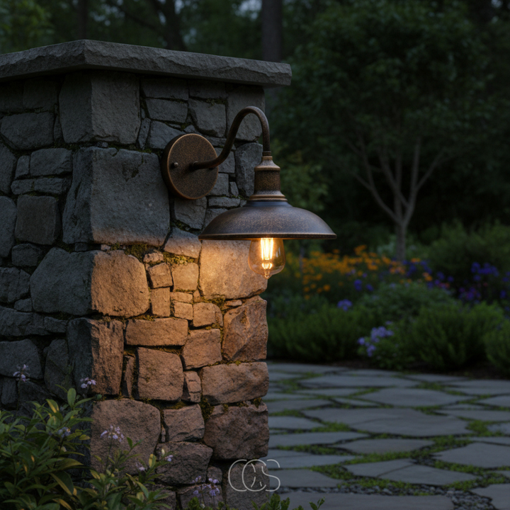 Vintage Outdoor Wall Lamp - Bronze Aluminum, IP65 Waterproof 3