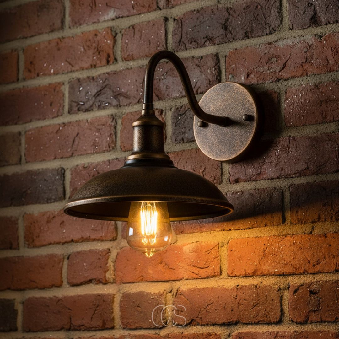 Vintage Outdoor Wall Lamp - Bronze Aluminum, IP65 Waterproof 5