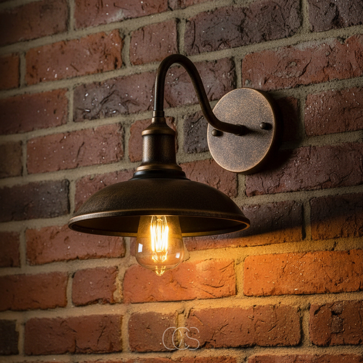 Vintage Outdoor Wall Lamp - Bronze Aluminum, IP65 Waterproof 5