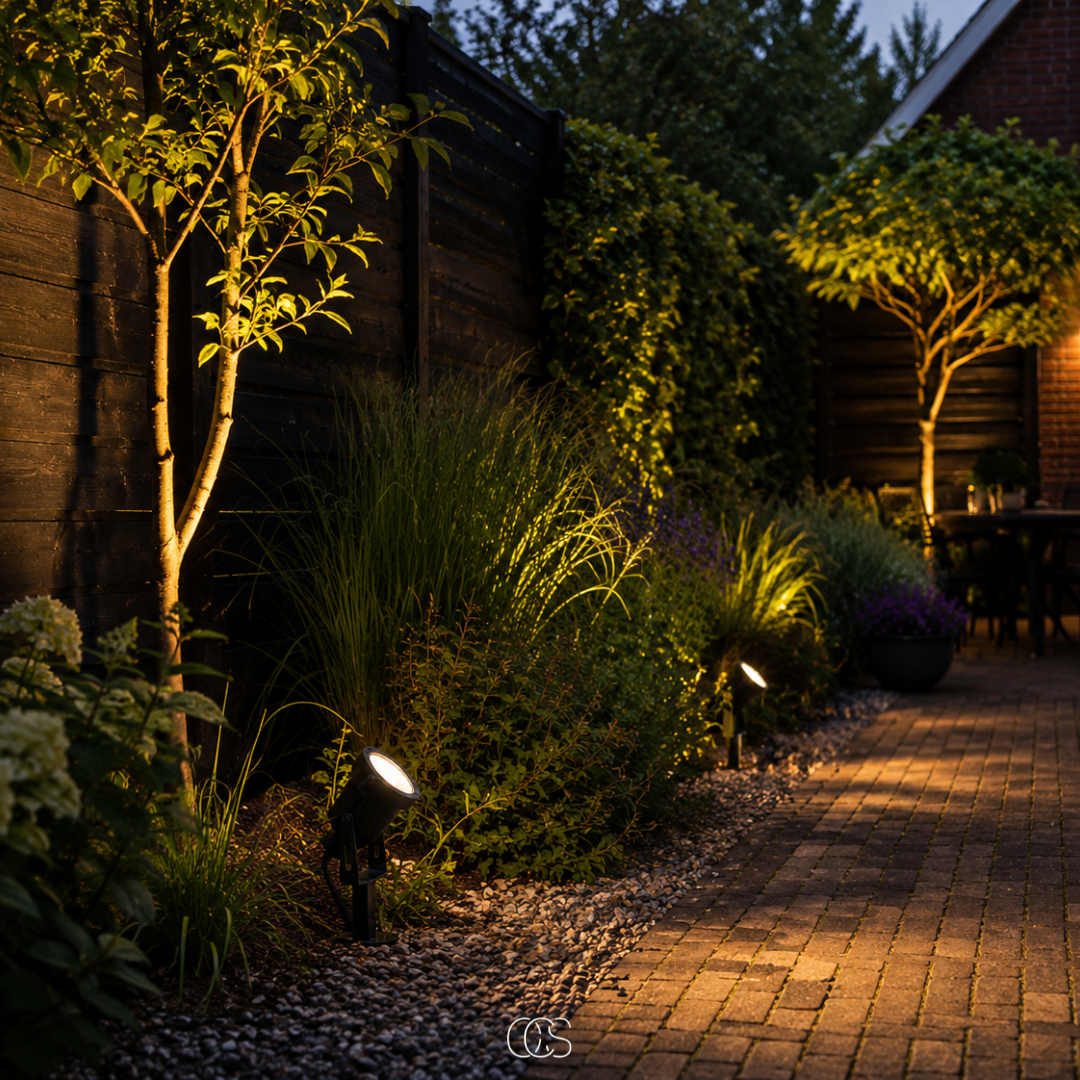 Adjustable LED Garden Spotlight with Ground Stake - 5W IP65 Waterproof for Yard, Path & Driveway 4