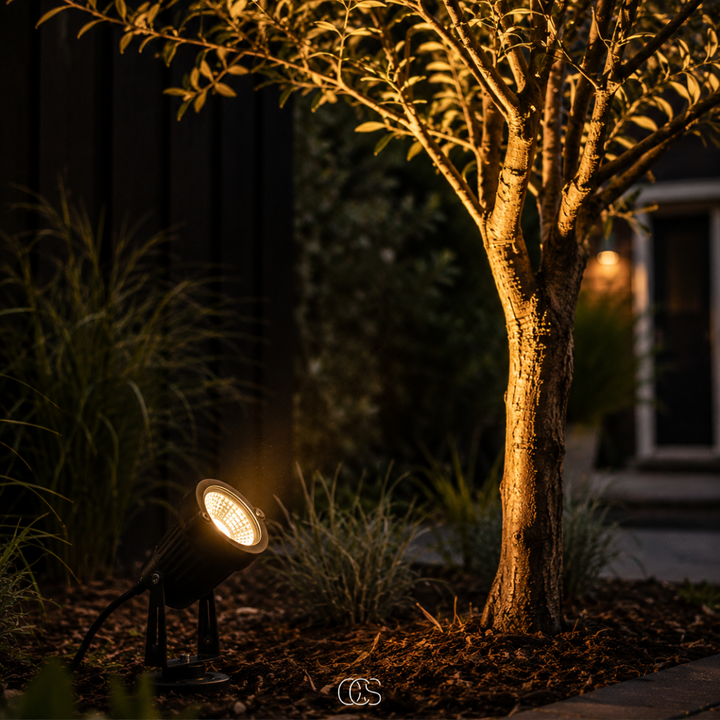 Adjustable LED Garden Spotlight with Ground Stake - 5W IP65 Waterproof for Yard, Path & Driveway 5