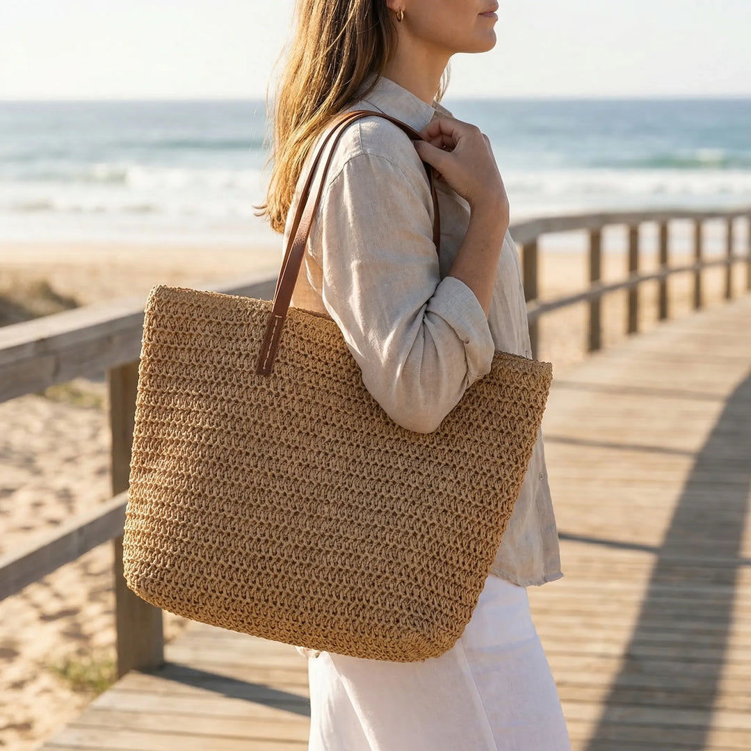 Open Weave Summer Tote - Lumara