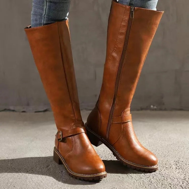 Orthopedic Women's Leather Boots with Arch Support for Comfort 1