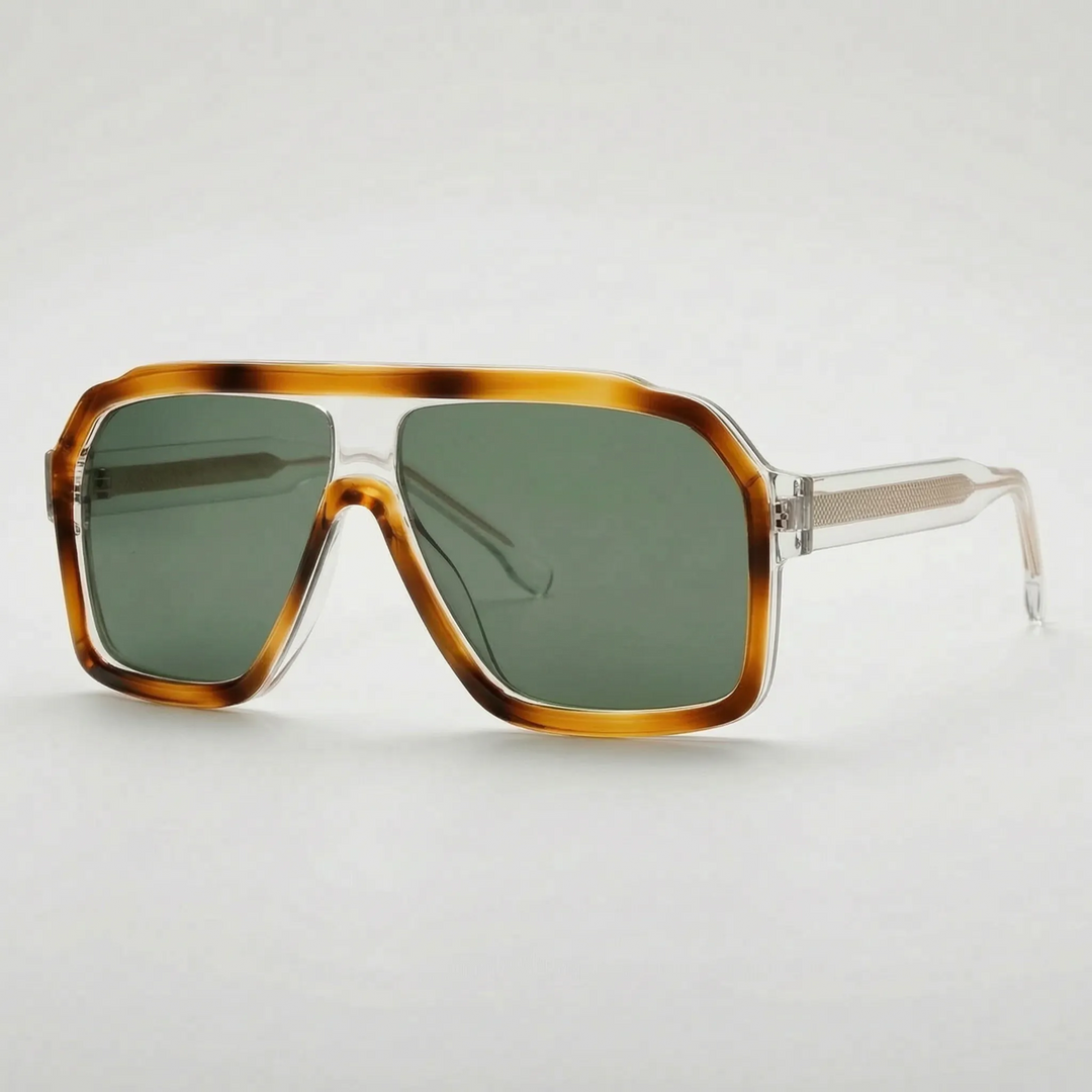 Oversized Flat-Top Sunglasses - Solura