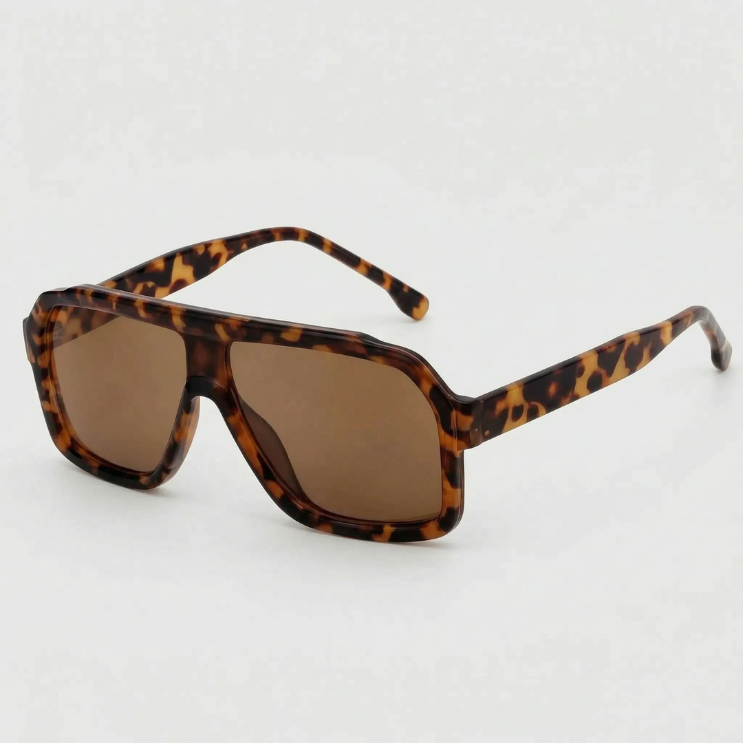 Oversized Flat-Top Sunglasses - Solura