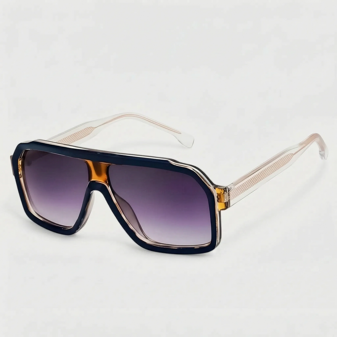 Oversized Flat-Top Sunglasses - Solura