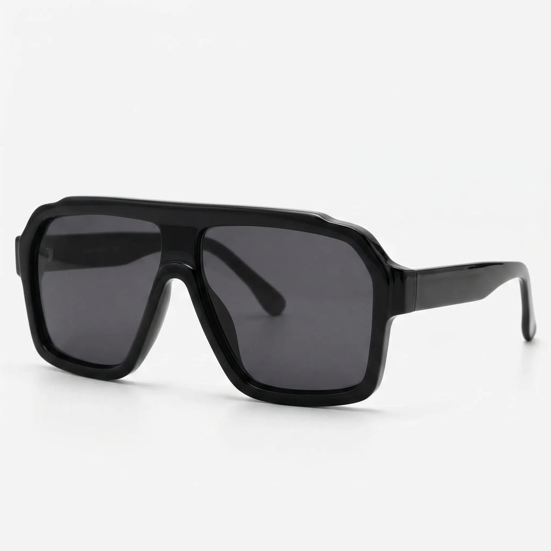 Oversized Flat-Top Sunglasses - Solura