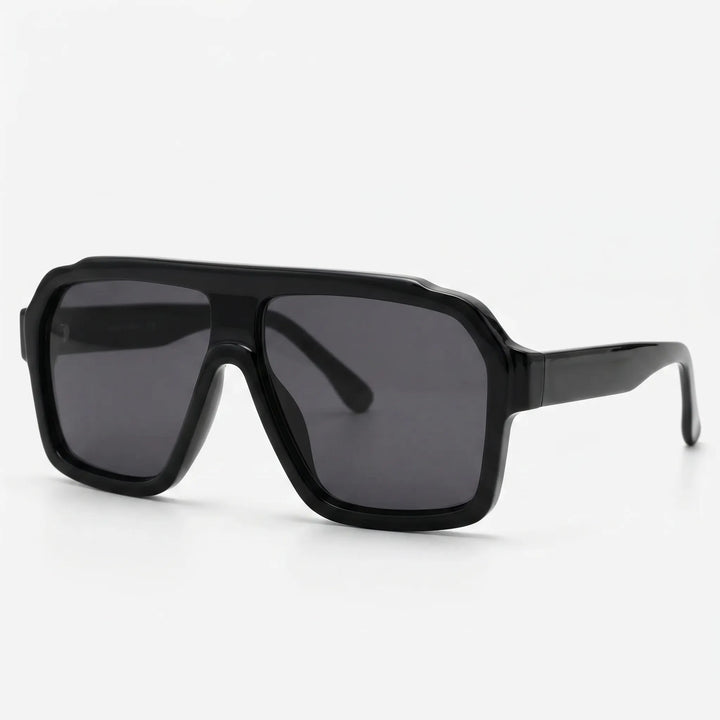 Oversized Flat-Top Sunglasses - Solura